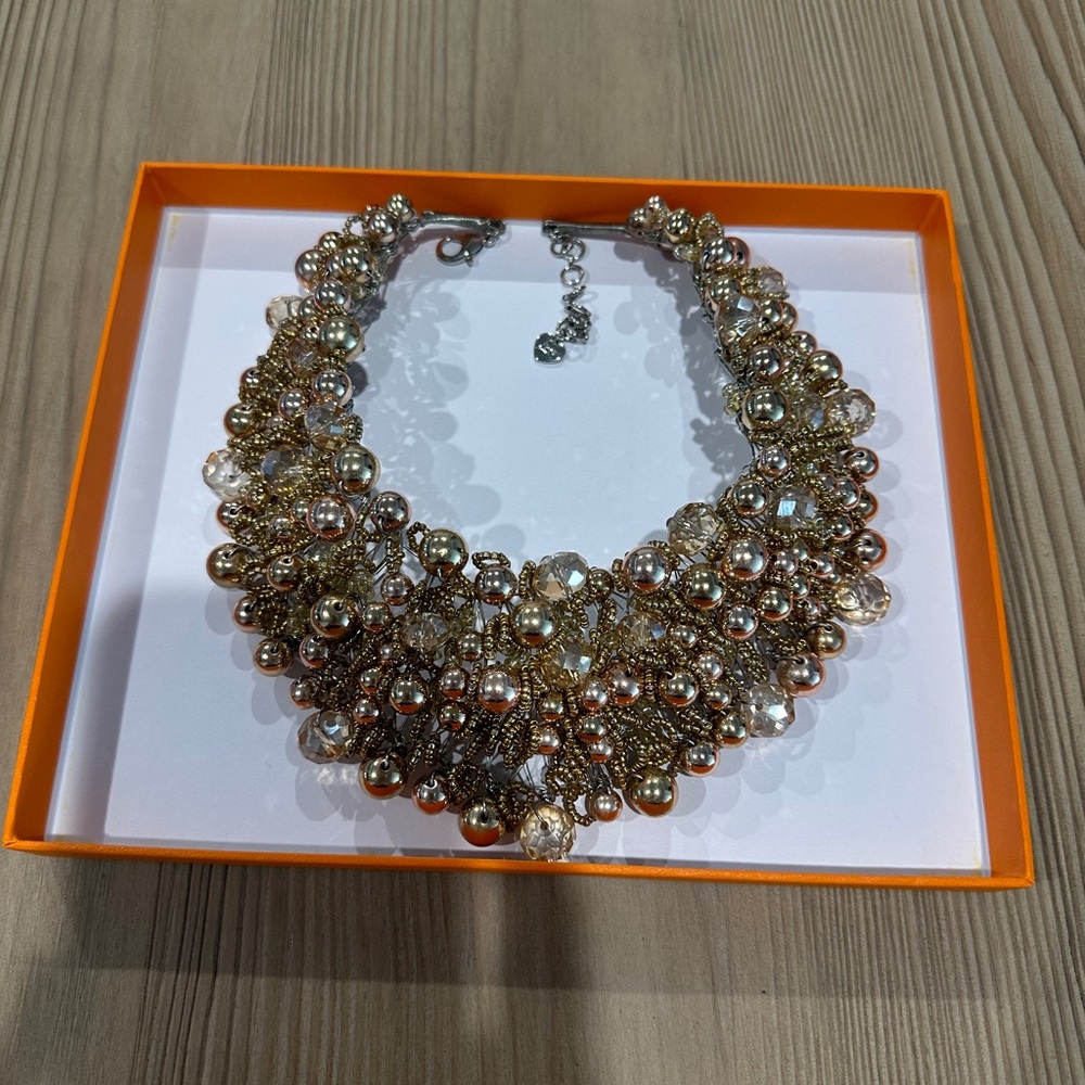 Aldo Gold and Silver Statement Necklace